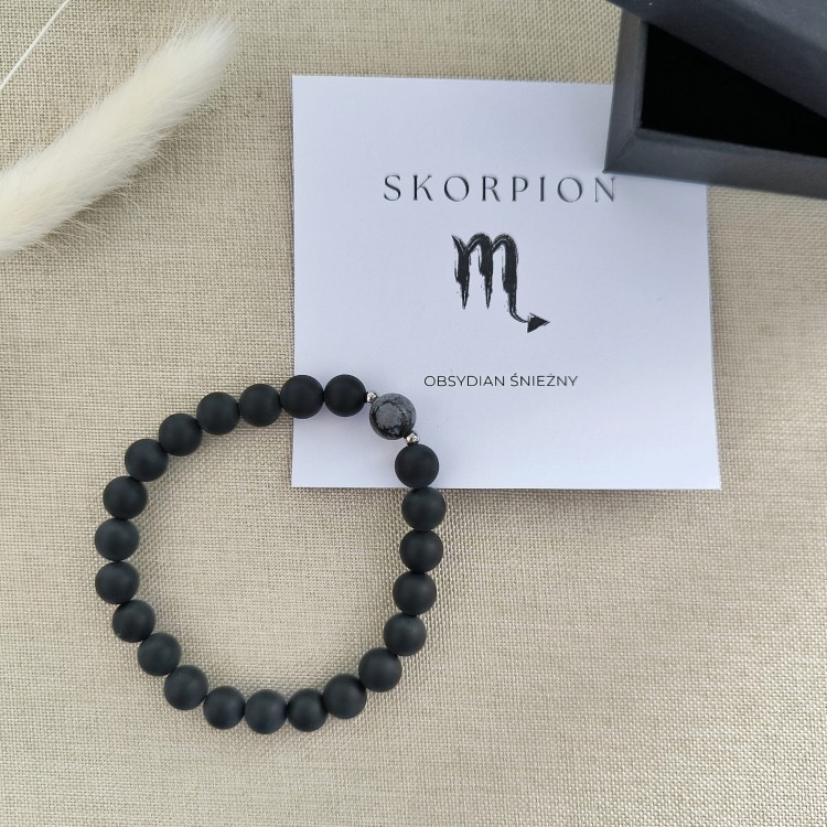 Bransoletka na gumce Skorpion